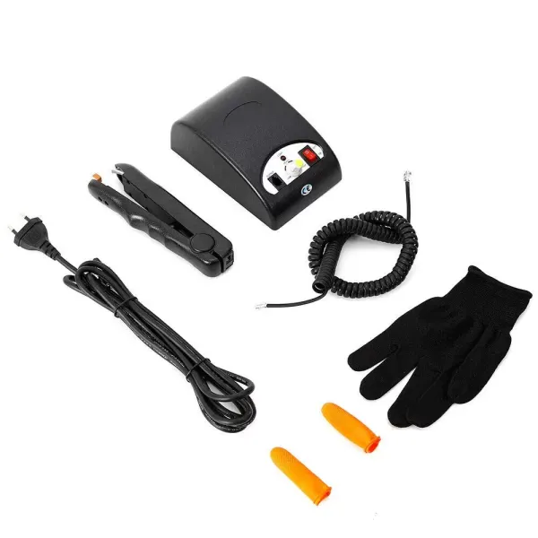 Kit d'outils d'extension de cheveux de fer pour les extensions des cheveux