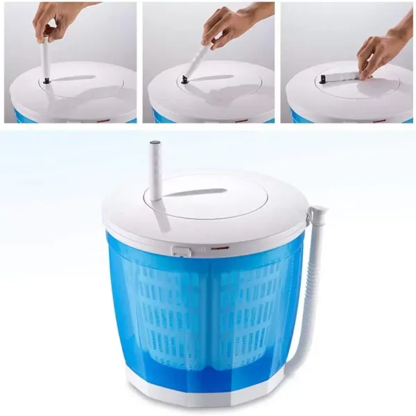 Mini lave-linge manuel 2 en 1, laveuse-sécheuse compacte extérieure pour dortoirs, appartements, camping, voyage