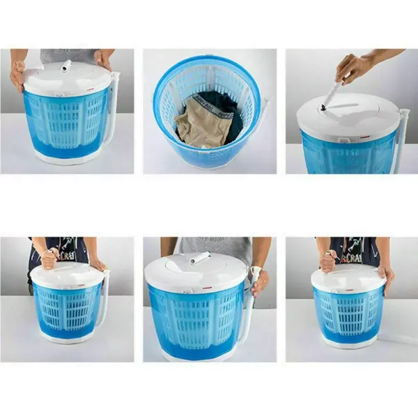 Mini lave-linge manuel 2 en 1, laveuse-sécheuse compacte extérieure pour dortoirs, appartements, camping, voyage