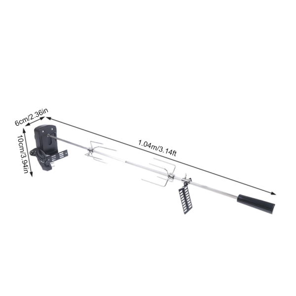 220V BBQ Broche de gril avec moteur en acier inoxydable Rotisserie Tournebroche Set de gril à gaz 220V BBQ Broche de gril avec moteur en acier inoxydable Rotisserie Tournebroche Set de gril à gaz