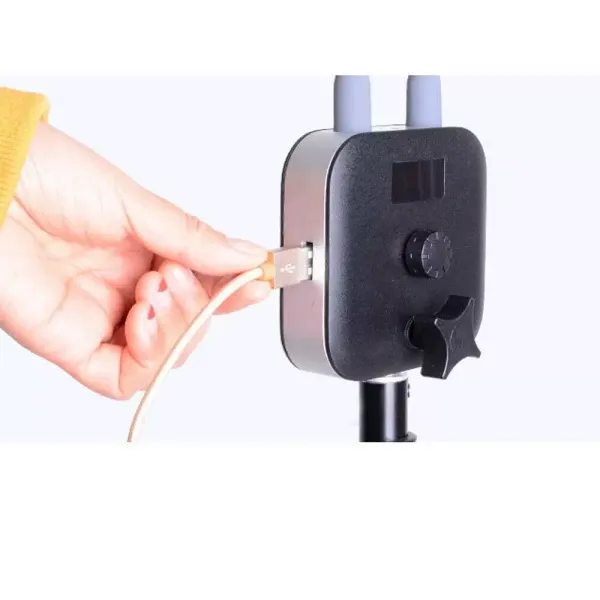 Lampe LED pour cils et maquillage - Avec support de téléphone portable et trépied télescopique