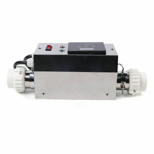 Pompe à chaleur pour piscine - 3 kW - En acier inoxydable - Chauffage électrique pour piscine - Thermostat 3 kW