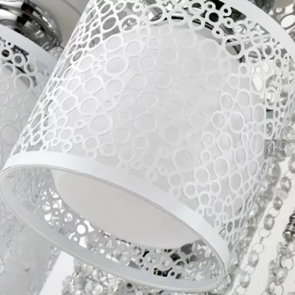 Lustre LED romantique - Plafonnier - Design ludique - Lampe murale pour salon - Lampe en cristal RVB avec télécommande