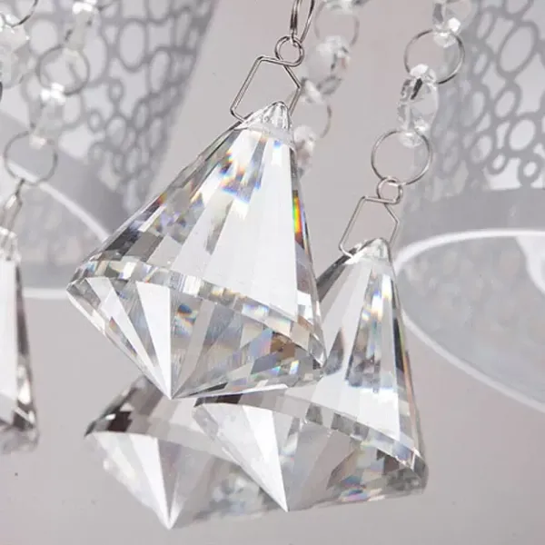 Lustre LED romantique - Plafonnier - Design ludique - Lampe murale pour salon - Lampe en cristal RVB avec télécommande
