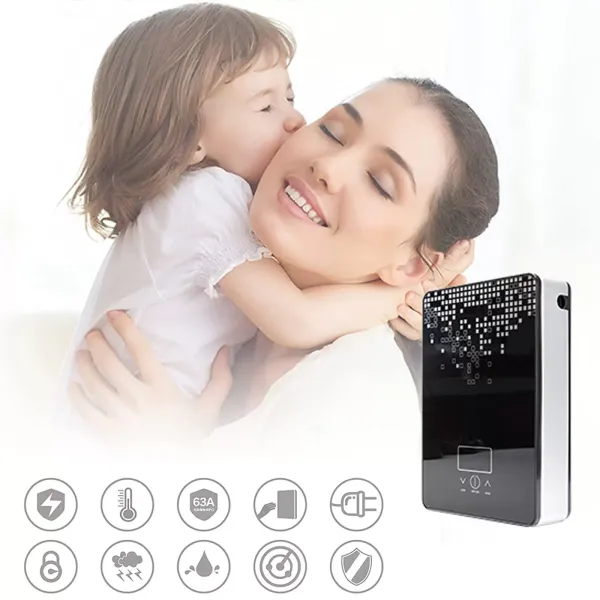 Chauffe-eau électrique numérique sans réservoir pour salle de bain, douche, eau chaude 6,5 kW 220 V