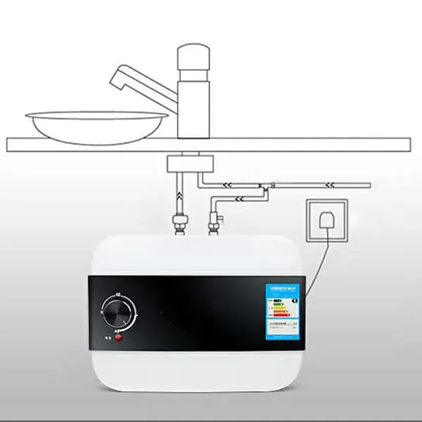 Chauffe-eau horizontal électrique - Petit chauffe-eau instantané - 6 l