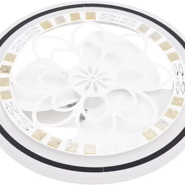 Plafonnier LED 36 W avec télécommande, ventilateur de plafond à intensité variable