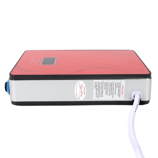 Mini chauffe-eau instantané, alimentation en eau de la salle de bain, max. 55 C, 220 V 6,5 kW (rouge)
