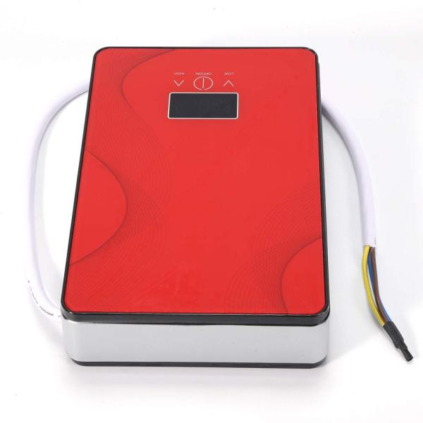 Mini chauffe-eau instantané, alimentation en eau de la salle de bain, max. 55 C, 220 V 6,5 kW (rouge)