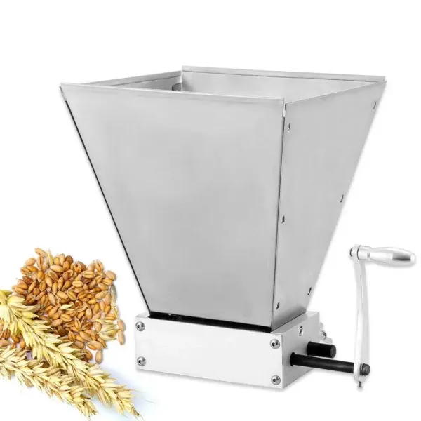 Moulin à céréales manuel - Broyeur de céréales - Broyeur de céréales - Moulin à chrot Barley - Sans base en aluminium - Sans valve de régulation