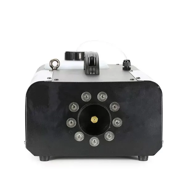 Machine à fumée DMX - 1500 W - 2 l - 9 x 3 W - 3 en 1 - LED RVB - Éclairage de scène - Fumée - Avec télécommande