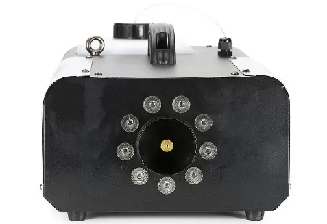 DMX-rookmachine, 1500 W, 2 l, 9 x 3 W, 3 in 1, RGB LED, podiumverlichting, rook, met afstandsbediening