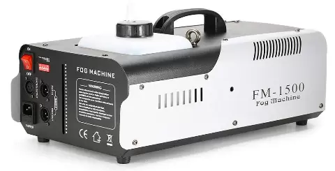 DMX-rookmachine, 1500 W, 2 l, 9 x 3 W, 3 in 1, RGB LED, podiumverlichting, rook, met afstandsbediening