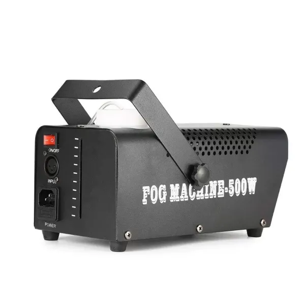 Machine à Fumée, Machine à Brouillard avec Effet de Lumières LED, Brouillard 500W avec 1 Récepteur Filaire et 1 Télécommande sans Fil