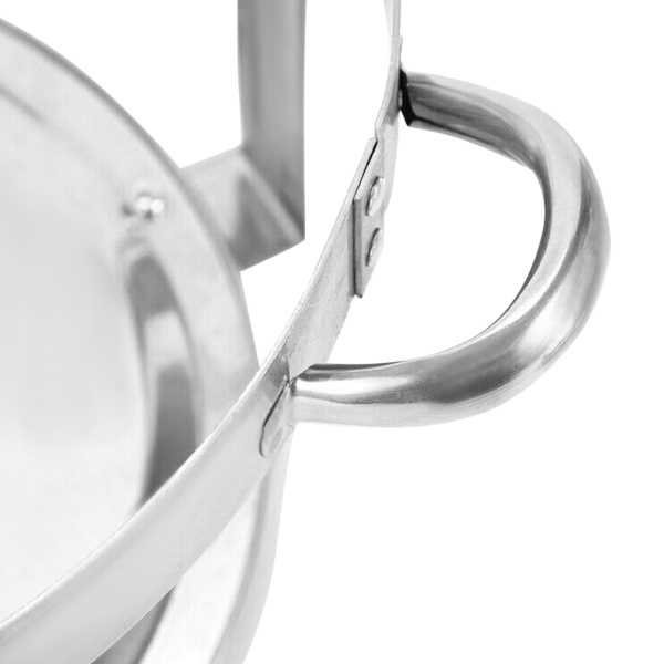 CNCEST Chafing Dish Récipient de Maintien au Chaud en Acier Inoxydable pour la Cuisson, Le Buffet et la fête 7,5 l Rond
