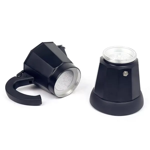 Cafetière Expresso Electrique Cafetière Moka Cafetière Expresso Aluminium Noir 6 Tasses 300ml Cafetière Expresso Electrique Cafetière Moka Cafetière Expresso Aluminium Noir 6 Tasses 300ml