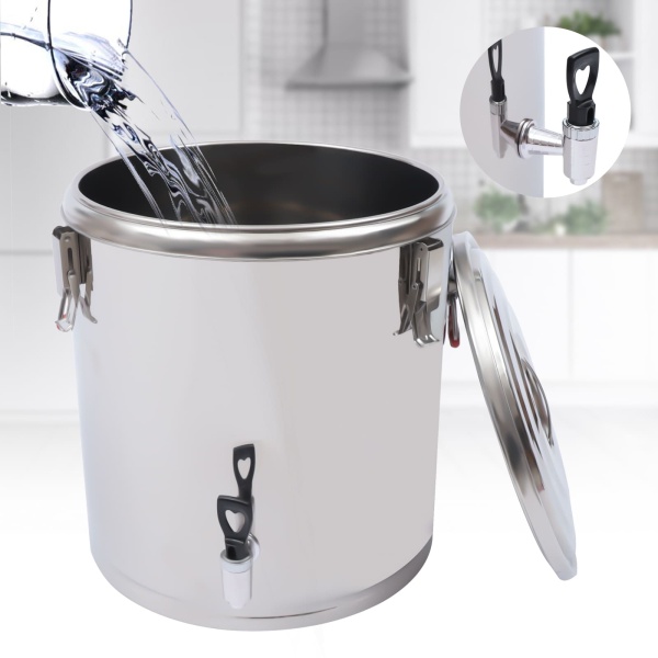 Récipient Isotherme 1L Acier Inoxydable Avec Poignée - Garde Les Aliments Chauds - Idéal Repas Bureau