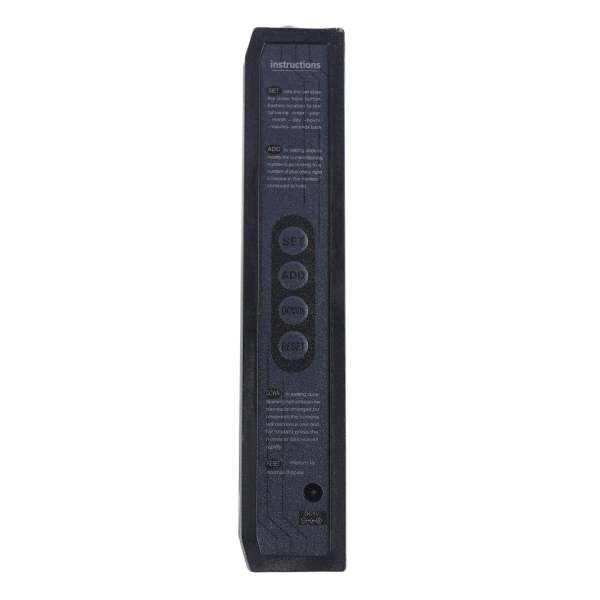 Horloge murale numérique LED avec date et affichage de la température - 480 x 190 x 30 mm