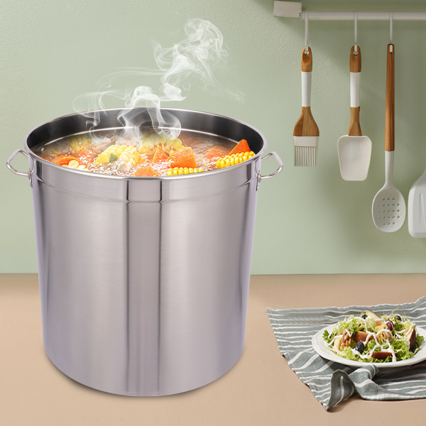 25.89 Gal Marmite en acier inoxydable Parfaite pour les spaghettis, les bouillons d'écrevisses, les ragoûts et le Gumbo 25.89 Gal Marmite en acier inoxydable Parfaite pour les spaghettis, les bouillons d'écrevisses, les ragoûts et le Gumbo