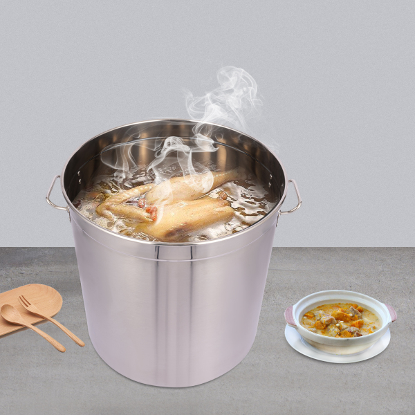 25.89 Gal Marmite en acier inoxydable Parfaite pour les spaghettis, les bouillons d'écrevisses, les ragoûts et le Gumbo