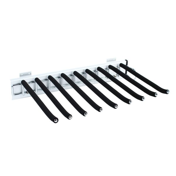 Cintre en acier inoxydable pour pantalon - Extensible - Antidérapant - 9 poutres pour penderie, pantalon - Peu encombrant - (Right)
