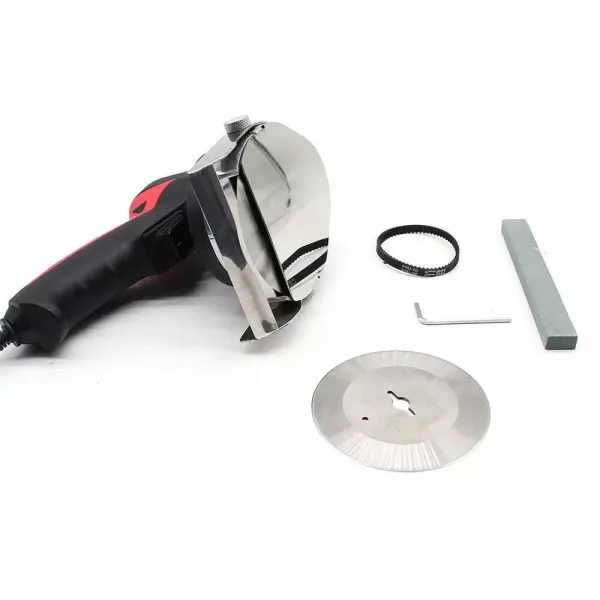 80 W Cutter électrique portable pour kebab - Largeur de coupe réglable de 1 à 8 mm - Couteau de gyroscope portable avec lame de rechange