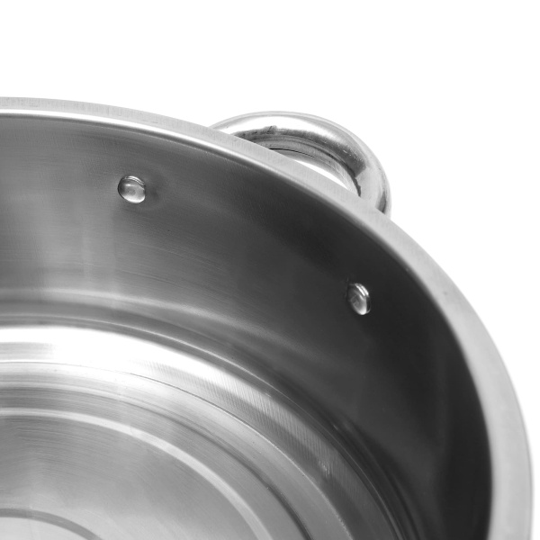 26 cm Cuiseur vapeur en acier inoxydable 5 récipients de cuisson à vapeur avec couvercle en verre