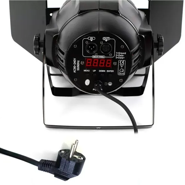 Par Licht Éclairage de scène 2 en 1 DMX COB Blanc froid 200 W