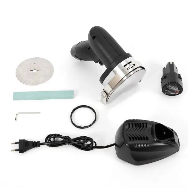 Couteau à kebab électrique portable professionnel - Avec largeur de coupe réglable - Sans fil - Rechargeable
