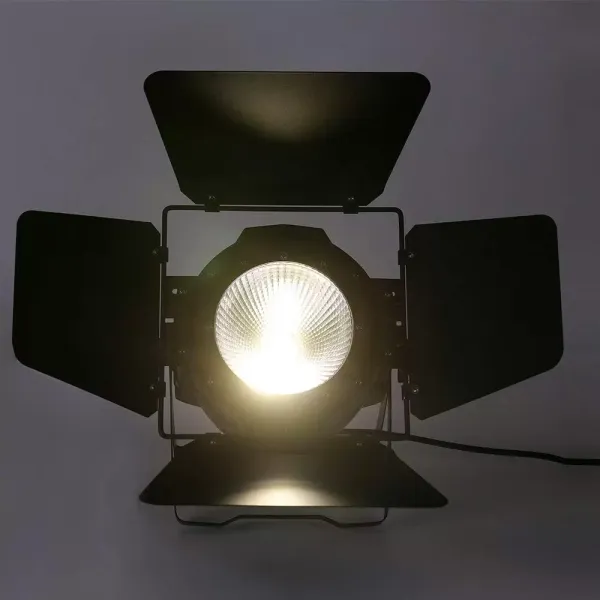 Éclairage de scène LED COB 2 en 1 DMX 100 W Blanc chaud Projecteur + panneau