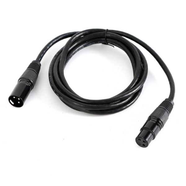 Câble de signal DMX, DMX512, câble d'éclairage de scène, 10 2m, câble de signal DMX pour éclairage de scène, noir