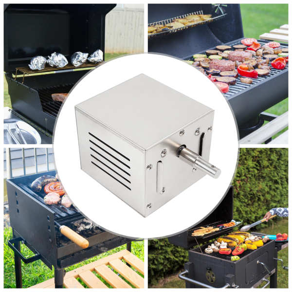 Moteur électrique pour barbecue en acier inoxydable 25 W - Pour rôtisserie et plus de 2,5 tours/min - 60 kg