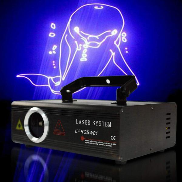 DMX ILDA Animation 500mW 3D RGBW Beam Éclairage de scène