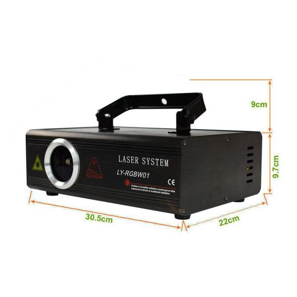 DMX ILDA Animation 500mW 3D RGBW Beam Éclairage de scène