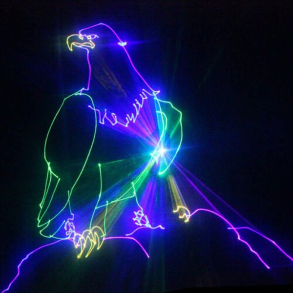 DMX ILDA Animation 500mW 3D RGBW Beam Éclairage de scène
