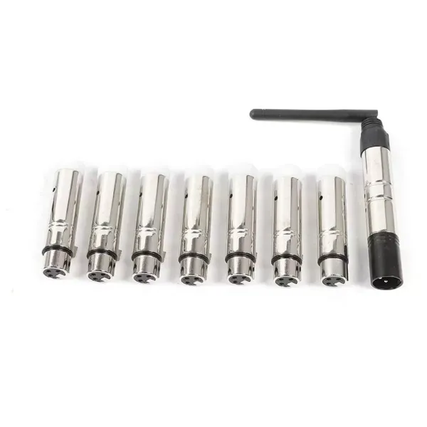 DMX512 Lot de 8 émetteurs et 7 récepteurs 2,4 G ISM sans fil pour éclairage de scène
