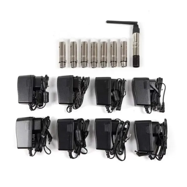 DMX512 Lot de 8 émetteurs et 7 récepteurs 2,4 G ISM sans fil pour éclairage de scène