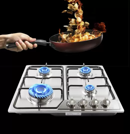 Jasemy Plaque de cuisson à gaz 4 flammes encastrable gaz naturel propane LPG NG
