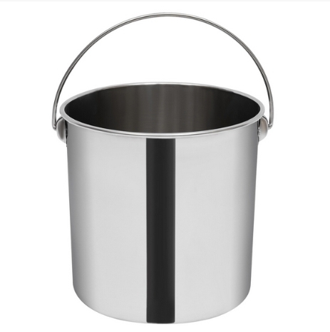 20L Seau en inox avec couvercle Seau en inox pour la cuisine Seau en inox pour le lait