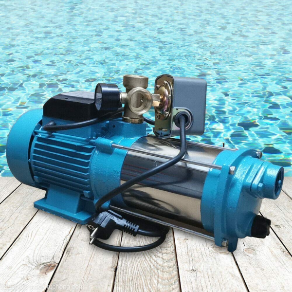 Pompe centrifuge, pompe de jardin, pompe à eau potable avec bouton poussoir, station d'eau domestique, 1300 W pour le jardin, pompe centrifuge