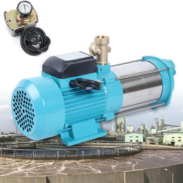 Pompe centrifuge, pompe de jardin, pompe à eau potable avec bouton poussoir, station d'eau domestique, 1300 W pour le jardin, pompe centrifuge