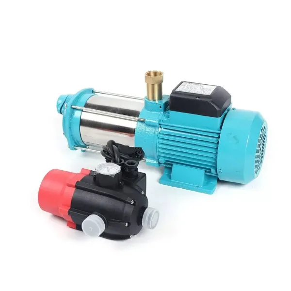 Pompe centrifuge en acier inoxydable - 1300 W - 9,8 bar - Pompe à jet - Pompe de jardin avec disjoncteur thermique intégré