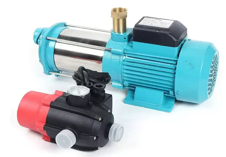 Pompe centrifuge en acier inoxydable - 1300 W - 9,8 bar - Pompe à jet - Pompe de jardin avec disjoncteur thermique intégré - 6000 l/h