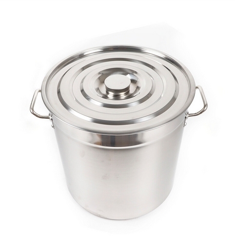 Pot de Cuisson de 35 litres Pot de Soupe Bouilloire Pot de Camping avec Couvercle