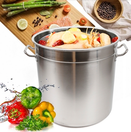 Pot de Cuisson de 35 litres Pot de Soupe Bouilloire Pot de Camping avec Couvercle