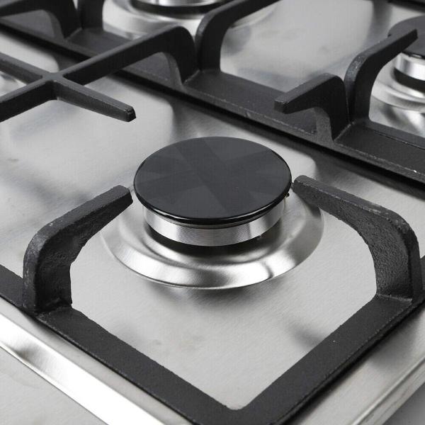 Cuisinière à gaz de 23 pouces à 4 brûleurs cuisinière à gaz Cuisinière intégrée pour gaz naturel et gaz propane, acier inoxydable au gaz naturel