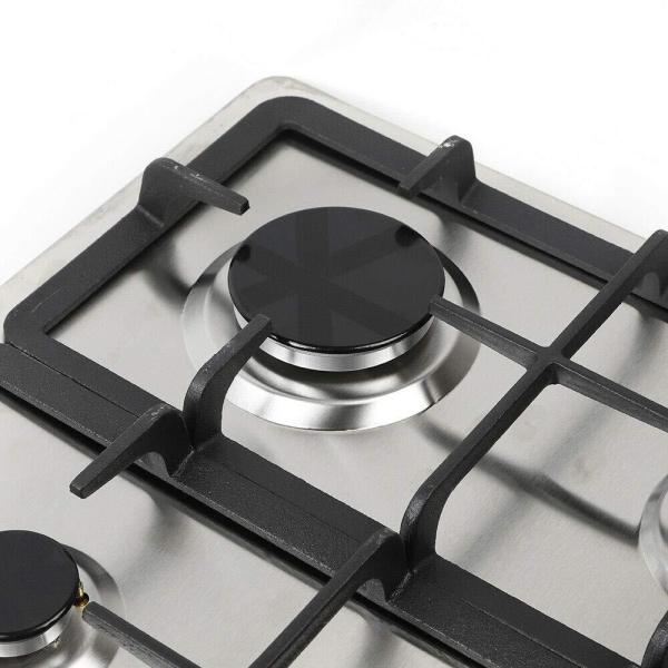 Cuisinière à gaz de 23 pouces à 4 brûleurs cuisinière à gaz Cuisinière intégrée pour gaz naturel et gaz propane, acier inoxydable au gaz naturel