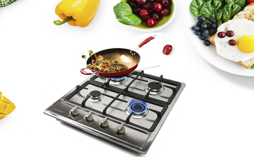 Cuisinière à gaz de 23 pouces à 4 brûleurs