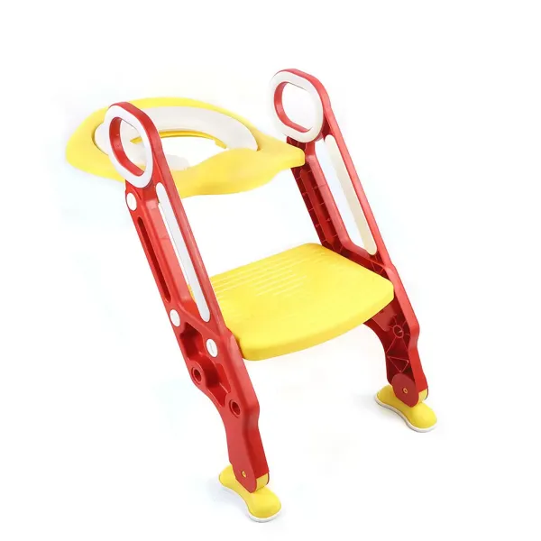Siège de toilette pour enfant avec escalier, pot d'apprentissage de la propreté, accoudoirs antidérapants,réglables en hauteur pour enfants Siège de toilette pour enfant avec escalier, pot d'apprentissage de la propreté, accoudoirs antidérapants,réglables en hauteur pour enfants