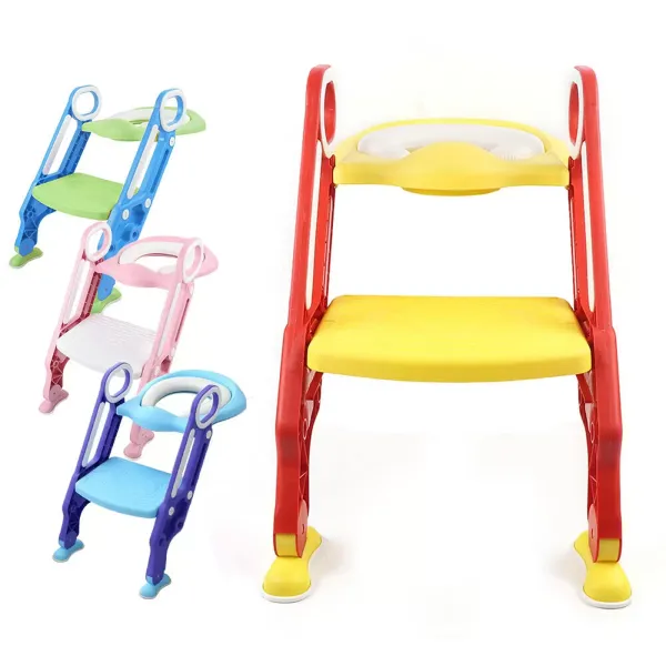 Siège de toilette pour enfant avec escalier, pot d'apprentissage de la propreté, accoudoirs antidérapants,réglables en hauteur pour enfants Siège de toilette pour enfant avec escalier, pot d'apprentissage de la propreté, accoudoirs antidérapants,réglables en hauteur pour enfants